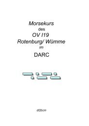 Morsekurs im dl2bcm Rotenburg/ Wümme OV I19