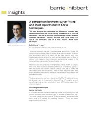 A comparison between curve fitting and least ... - Barrie & Hibbert