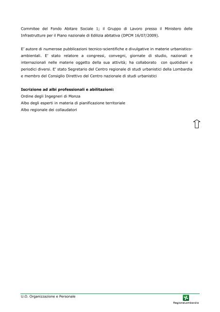 Curriculum vitae dei Dirigenti in servizio presso Regione ... - Salute