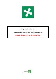 Regione Lombardia Centro bibliografico e di ... - Lombardia Mobile