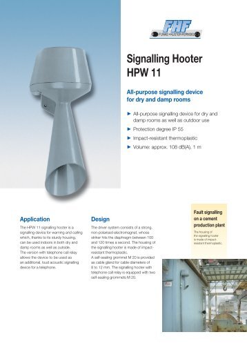 Signalling Hooter HPW 11