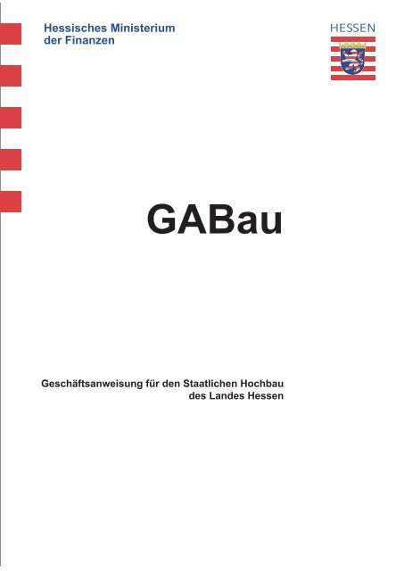 Geschäftsanweisung Bau des Landes Hessen