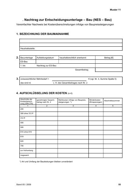 Geschäftsanweisung Bau des Landes Hessen