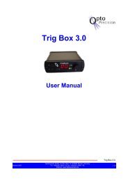Trig Box 3.0 User Manual - OptoPrecision