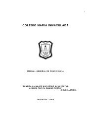 COLEGIO MARÃA INMACULADA - colegio maria inmaculada