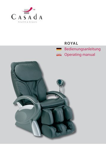 royal Bedienungsanleitung Operating manual - casada.gr