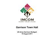Garrison Town Hall - The United States Army | Garrison Stuttgart ...