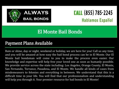 Bail Bonds Redondo Beach