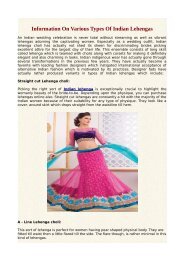 Information On Various Types Of Indian Lehengas.pdf