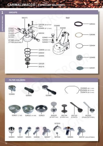 CARIMALI/MACCO â€“ ESPRESSO MACHINES