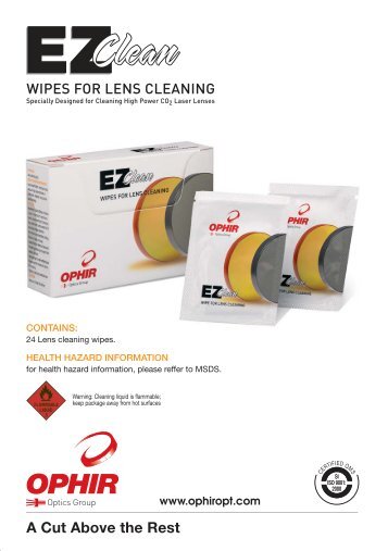 lens cleaning instructions using ez clean wipes lens cleaning ...
