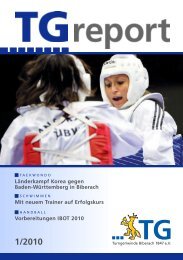 Vorbereitungen IBOT 2010 Mit neuem Trainer auf ... - TG Biberach