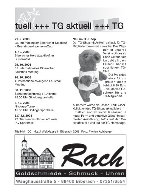 TG-Report 3 / 2008 als pdf-Datei - TG Biberach