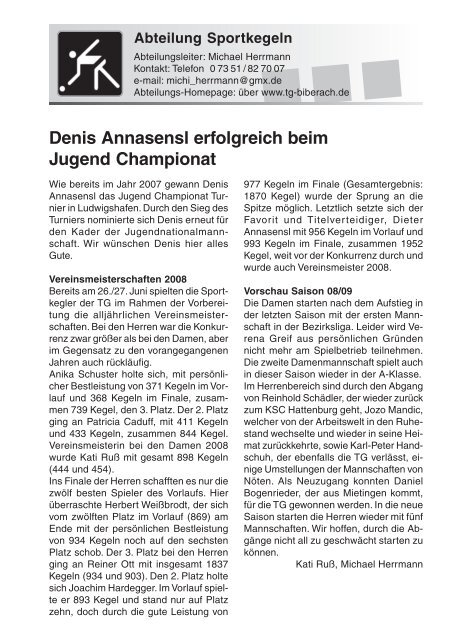 TG-Report 3 / 2008 als pdf-Datei - TG Biberach