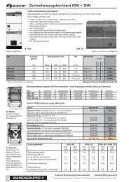 - Zentralheizungskochherd KSN + ZHN WARENGRUPPE C