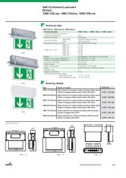 Self-Contained Luminaire Brillant 1886 CGLine, 1888 CGLine, 1988 ...