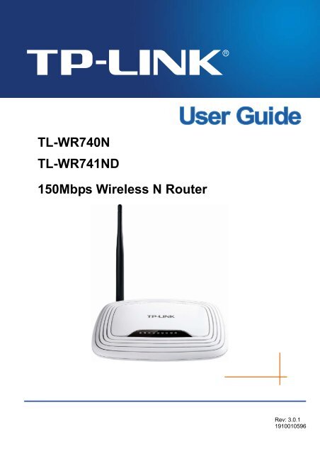 Analítico Buzo riqueza TL-WR740N TL-WR741ND 150Mbps Wireless N Router - TP Link