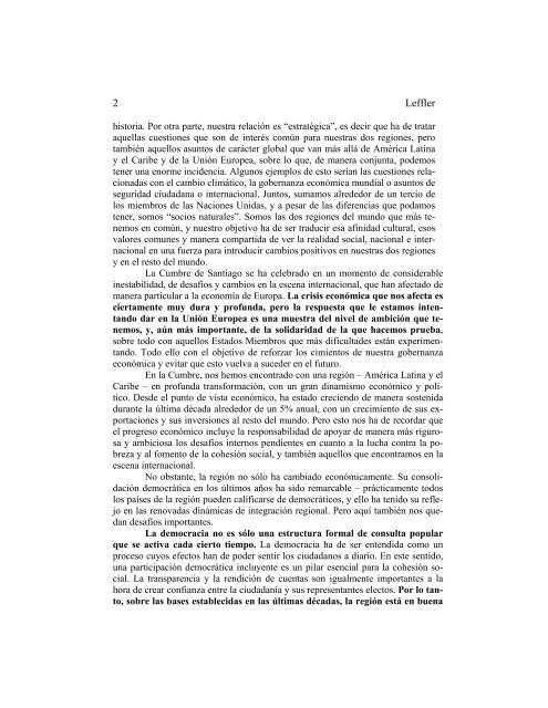 Integración Regional y Relaciones Unión Europea-América Latina