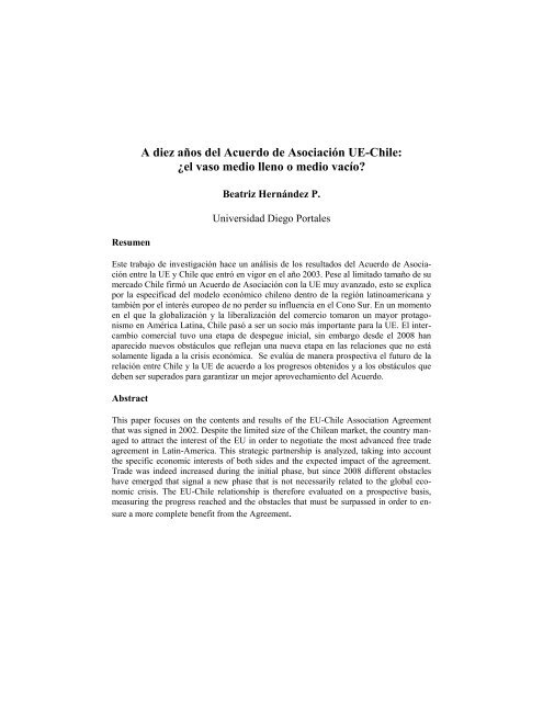 Integración Regional y Relaciones Unión Europea-América Latina