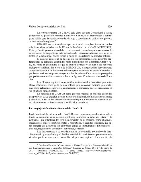 Integración Regional y Relaciones Unión Europea-América Latina