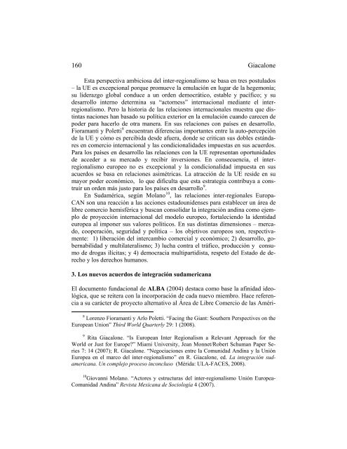 Integración Regional y Relaciones Unión Europea-América Latina