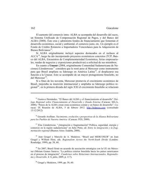 Integración Regional y Relaciones Unión Europea-América Latina