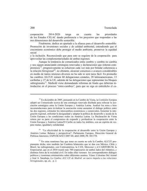 Integración Regional y Relaciones Unión Europea-América Latina