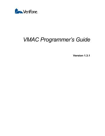 VMAC Programmer’s Guide