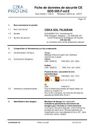 Fiche de données de sécurité CE SDS 005.F-ed.E