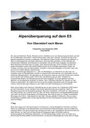 Alpenüberquerung auf dem E5 - Alpinschule OASE-Alpin