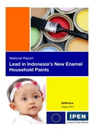 Lead in Indonesia's New Enamel Household Paints - Bali Fokus