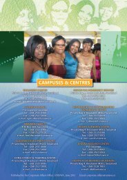 CAMPUSES & CENTRES