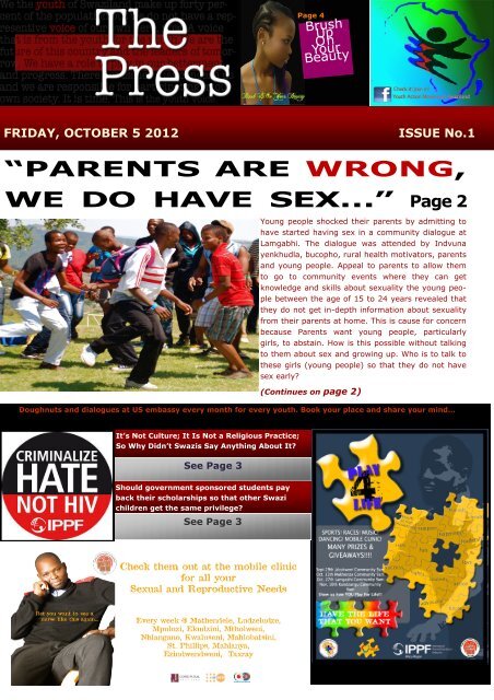 “PARENTS ARE WRONG WE DO HAVE SEX…”