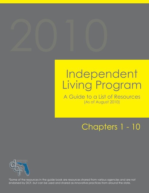 Independent Living Program - Florida's Center for Child Welfare