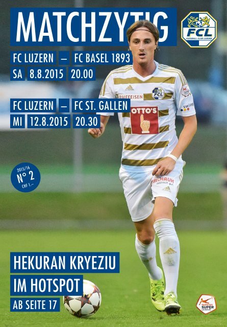 FC LUZERN Matchzytig N°2 15/16 (RSL 4/5) 