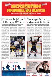 EHC Biel/Bienne - SC Bern - Journal du Jura