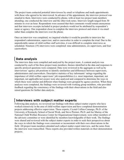 Building a Model and Framework for Child Welfare Supervision