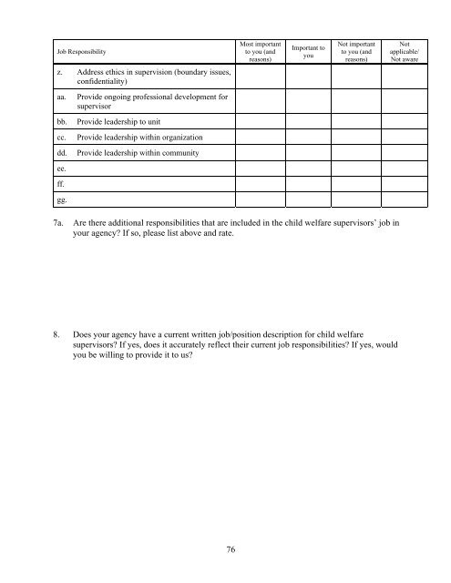 Building a Model and Framework for Child Welfare Supervision