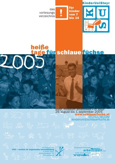 Vorlesungsverzeichnis â€žKinderUNiSteyrâ€œ 2005