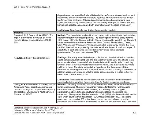 Evidence-Based Practice in Foster Parent Training and Support ...