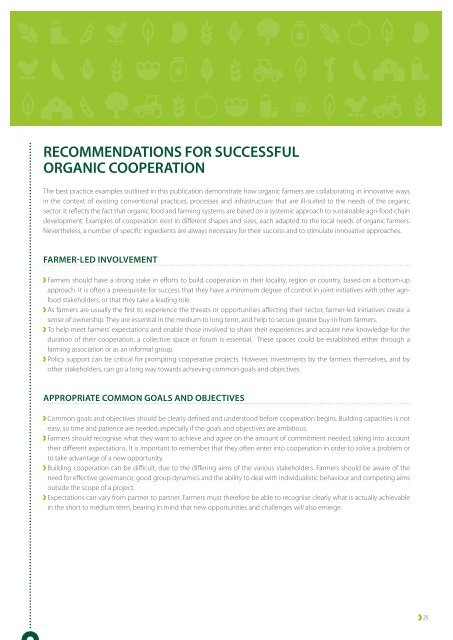 ORGANIC COOPERATIVE APPROACHES TO RURAL DEVELOPMENT