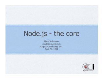 Node.js - the core