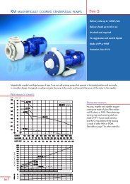 RM MAGNETICALLY COUPLED CENTRIFUGAL PUMPS TYPE 5