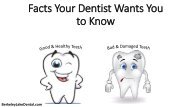Facts Your Dentist Wants You to Know.