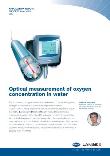 Optical measurement of oxygen concentration in ... - HACH LANGE