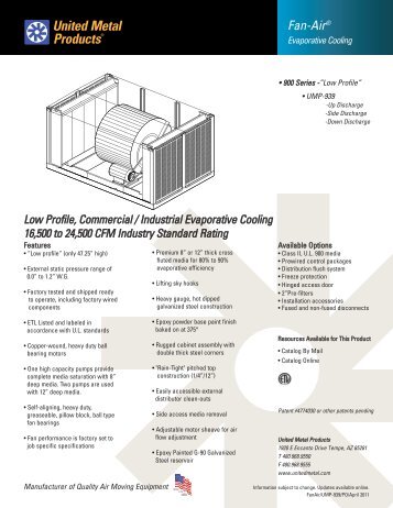 UMP-939 - United Metal Products