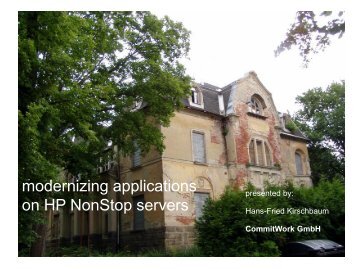 modernizing applications on HP NonStop servers