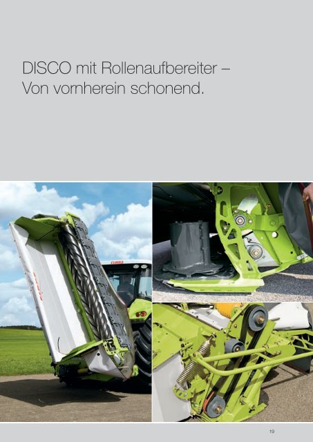 CLAAS DISCO Heck- und Front-Scheibenmähwerke