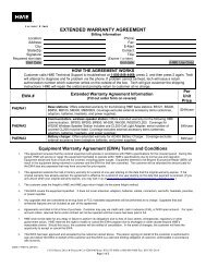 EXTENDED WARRANTY AGREEMENT - Clear-Com