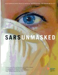 SARS Unmasked: Celebrating Resilience, Exposing Vulnerability